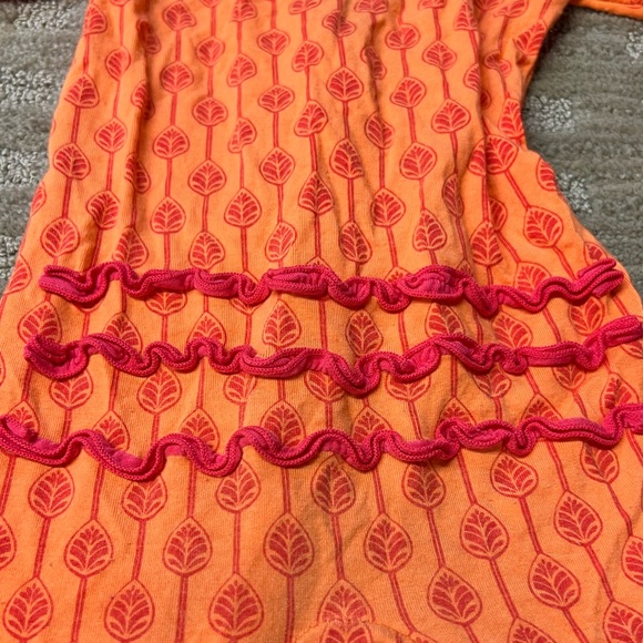 Kickee Pants Leaf Lattice Footed Pajama 🧡 - Picture 5 of 6